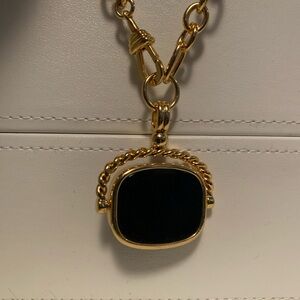 Gold and Black Bag Charm